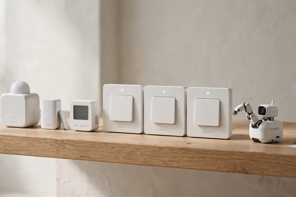Closed-loop baby monitor camera mounted on a nursery wall away from the crib
